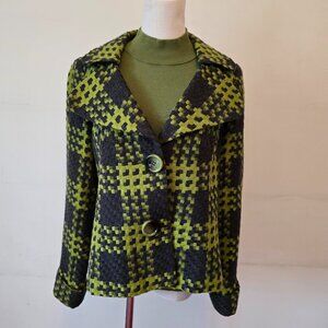 Vex Collection Houndstooth Wool Blend Blazer & Carlie's Court Sweater Set